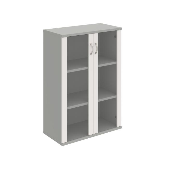 [ON822398] Strong shelf cabinet, 80x115.2x40 cm, white/grey