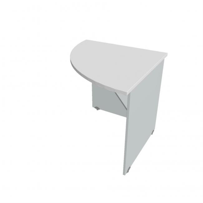 [ON827398] Additional table Gate, left, 80x75.5x80 cm, white/grey