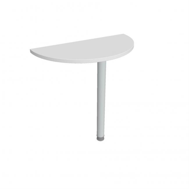 [ON828699] Additional table Gate, 80x75.5x40 cm, white/metal