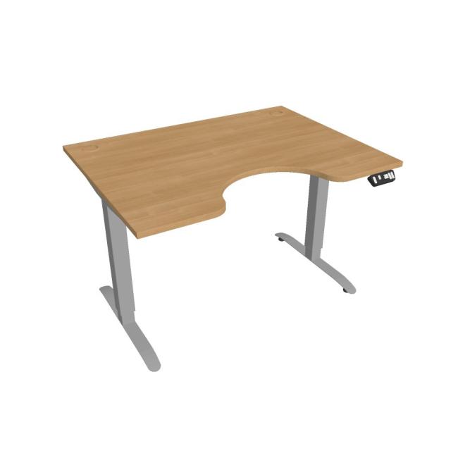 [ON912142] Motion Ergo desk, PO, 2S, 120x70.5-120.5x90 cm, oak/grey
