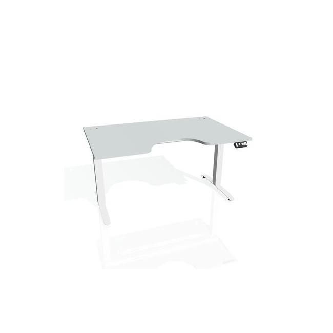 Motion Ergo desk, PO, 2S, 120x70.5-120.5x90 cm, grey/white