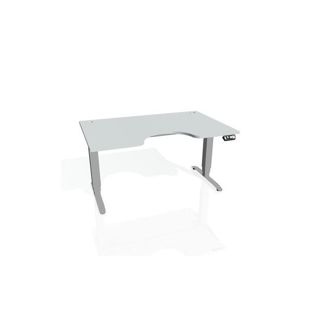 Motion Ergo desk, PO, 3S, 120x61-128x90 cm, gray/grey
