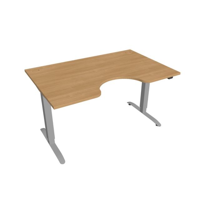 Motion Ergo desk, ZO, 2S, 140x70.5-120.5x90 cm, oak/grey