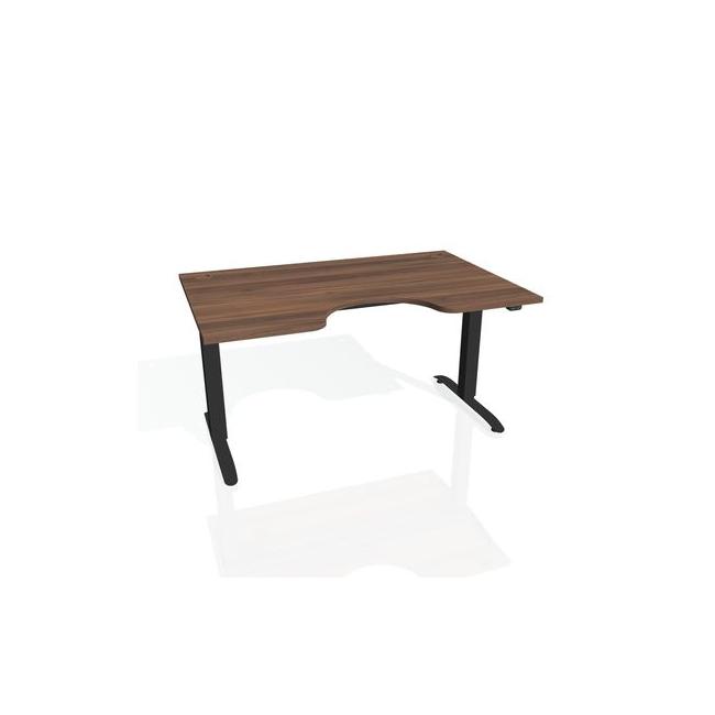 Motion Ergo desk, ZO, 2S, 140x70.5-120.5x90 cm, walnut/black
