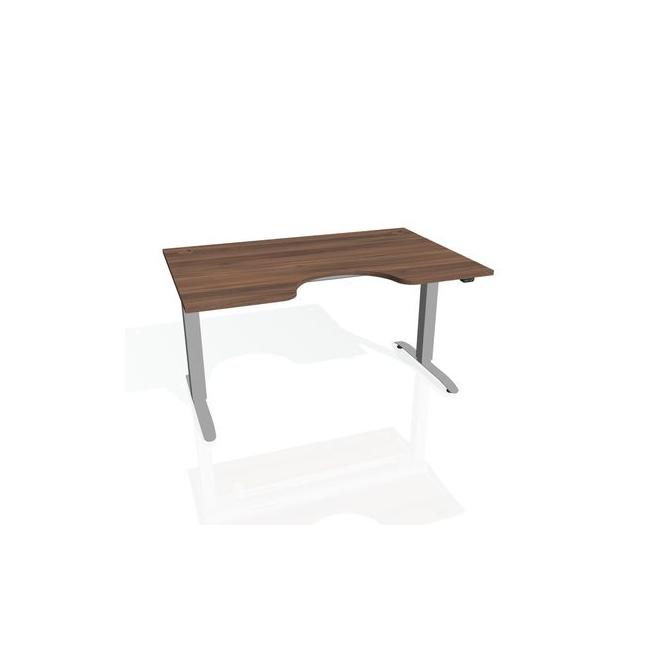 Motion Ergo desk, ZO, 2S, 140x70.5-120.5x90 cm, walnut/grey