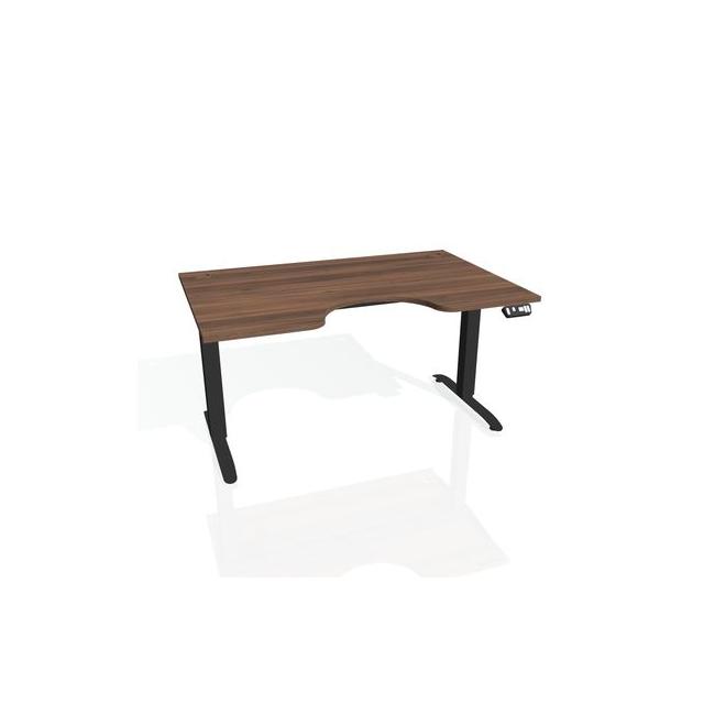 Motion Ergo desk, PO, 2S, 140x70.5-120.5x90 cm, walnut/black