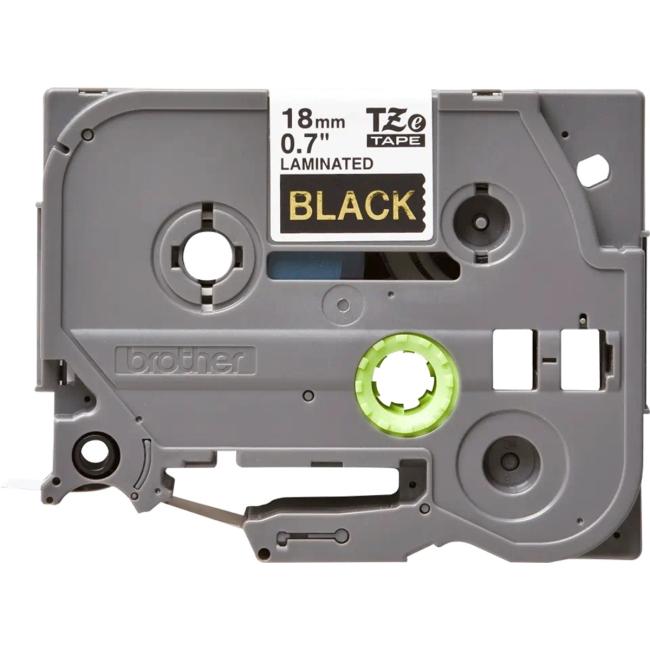 Self-adhesive tape Brother TZe-344 18 mm black/gold