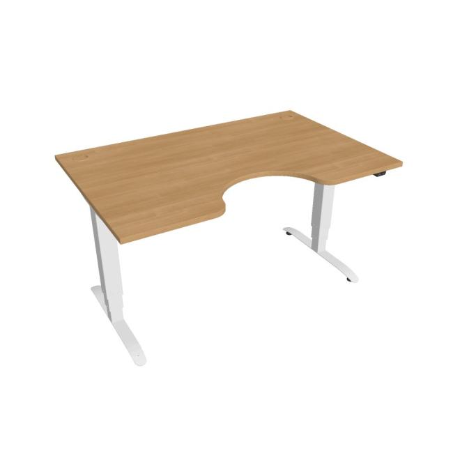 Motion Ergo desk, ZO, 3S, 140x61-128,x90 cm, oak/white