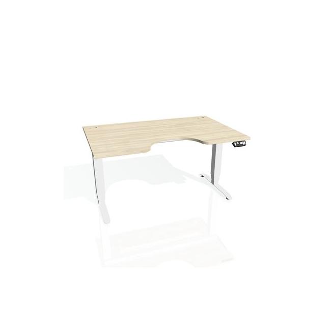 Motion Ergo desk, PO, 3S, 160x61-128x90 cm, agate/white