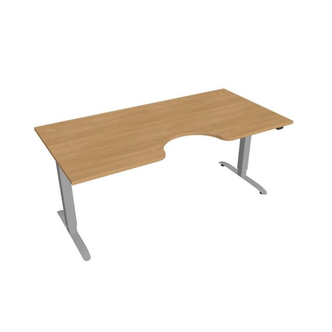 Motion Ergo desk, ZO, 2S, 180x70.5-120.5x90 cm, oak/grey