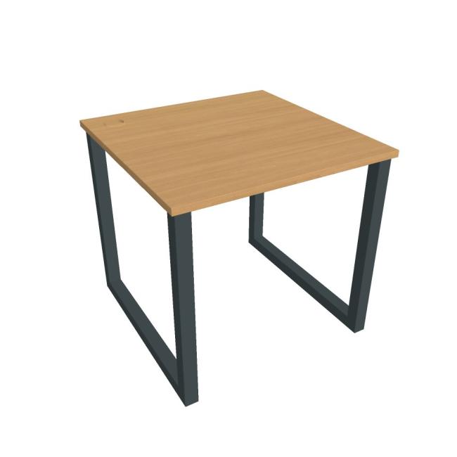 [ON918406] Work table UNI O, 80x75.5x80 cm, beech/black