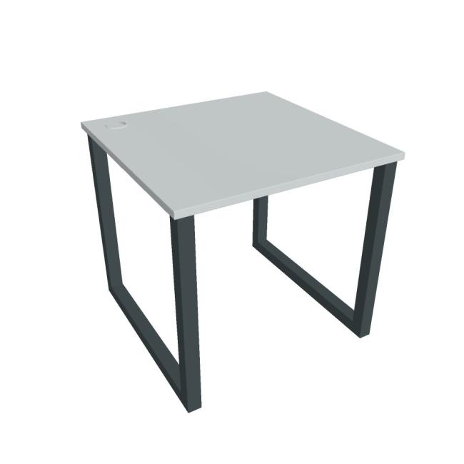 [ON918412] UNI O desk, 80x75.5x80 cm, grey/black