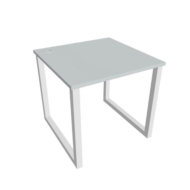 [ON918414] UNI O desk, 80x75.5x80 cm, grey/white