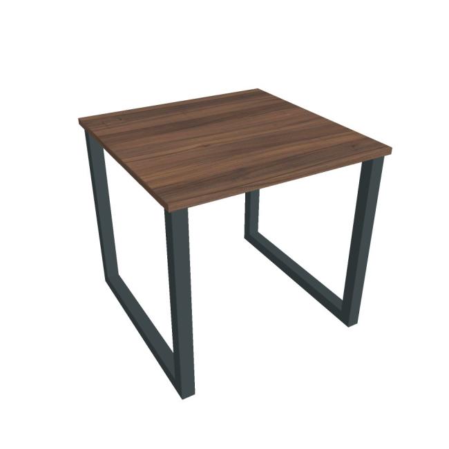 [ON918418] UNI O desk, 80x75.5x80 cm, walnut/black