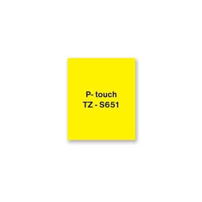 Self-adhesive tape Brother TZe-S651 24 mm yellow/black