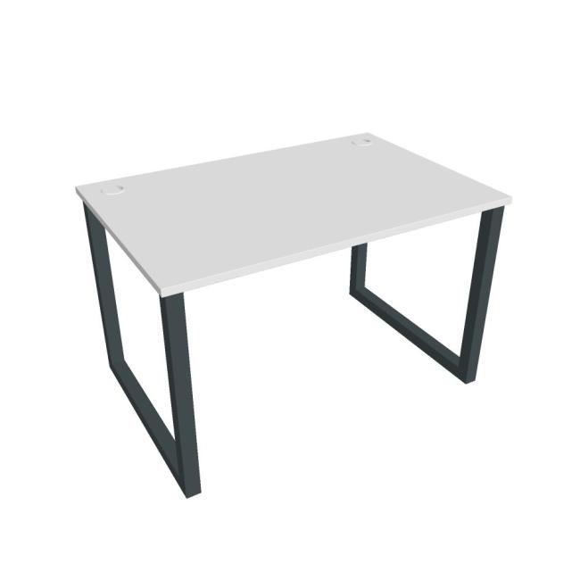 UNI O desk, 120x75.5x80 cm, white/black