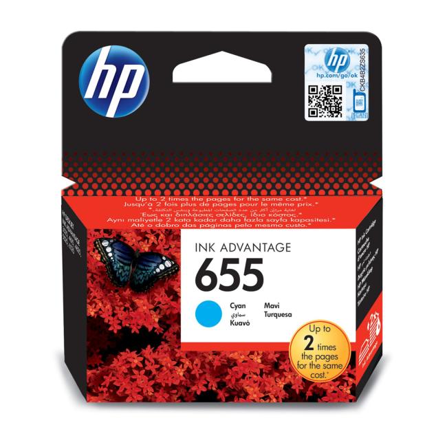 Ink cartridge HP CZ110AE HP 655 cyan (600 pages) for Deskjet Ink Advantage 3525/4615/4625/5525