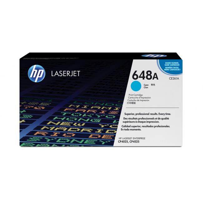 Toner HP CE261A HP 648A azúrová (11 000 str.) pre LaserJet CP4525