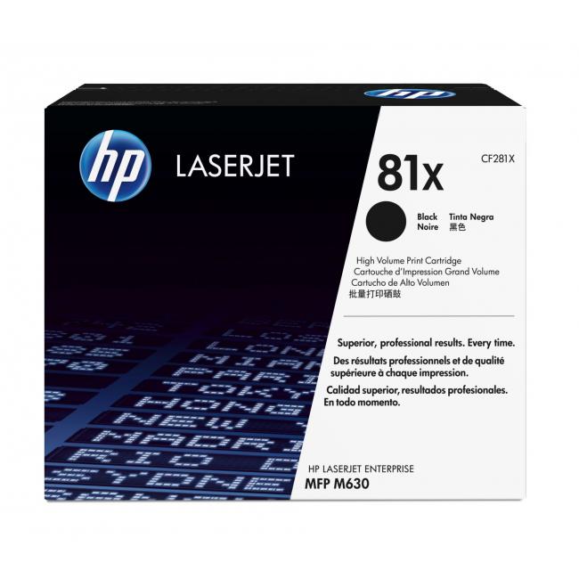 Toner HP CF281X HP 81X čierny (25 000 str.) pre LaserJet Enterprise M605/M606/M630