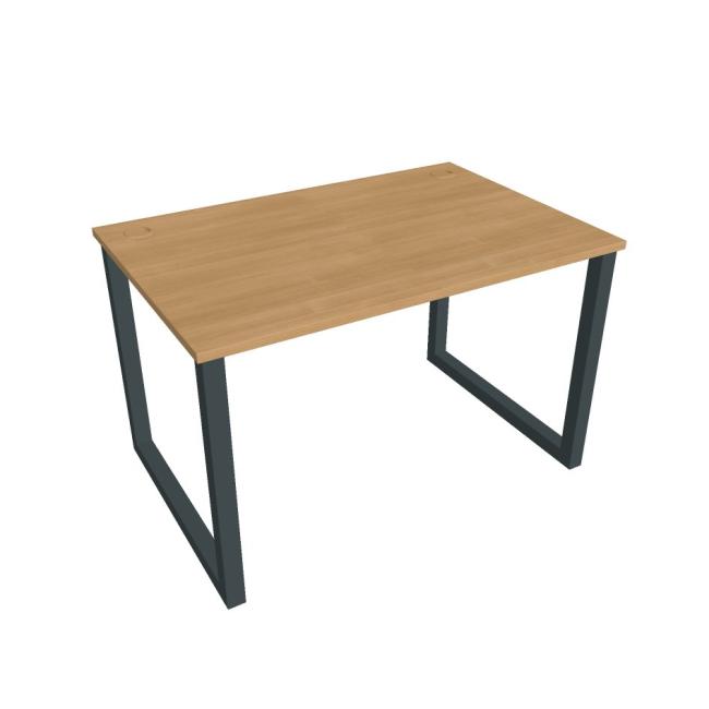 UNI O desk, 120x75.5x80 cm, oak/black