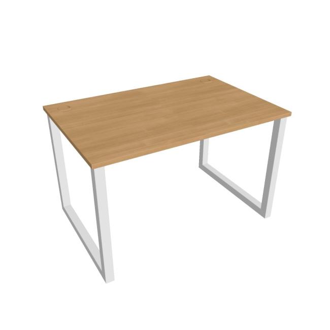 UNI O desk, 120x75.5x80 cm, oak/white