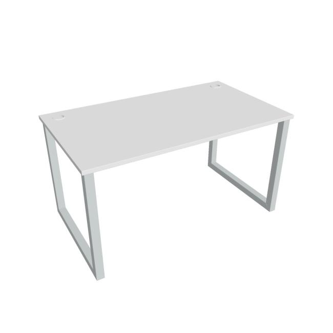 UNI O desk, 140x75.5x80 cm, white/grey