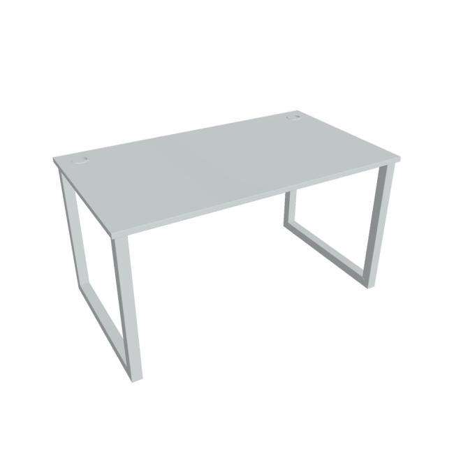 UNI O desk, 140x75.5x80 cm, gray/grey