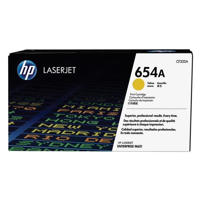 Toner HP CF332A HP 654A žltý (15 000 str.) pre LaserJet Enterprise M651