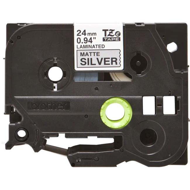 Self-adhesive tape BrotherTZe-M951 24 mm silver/black