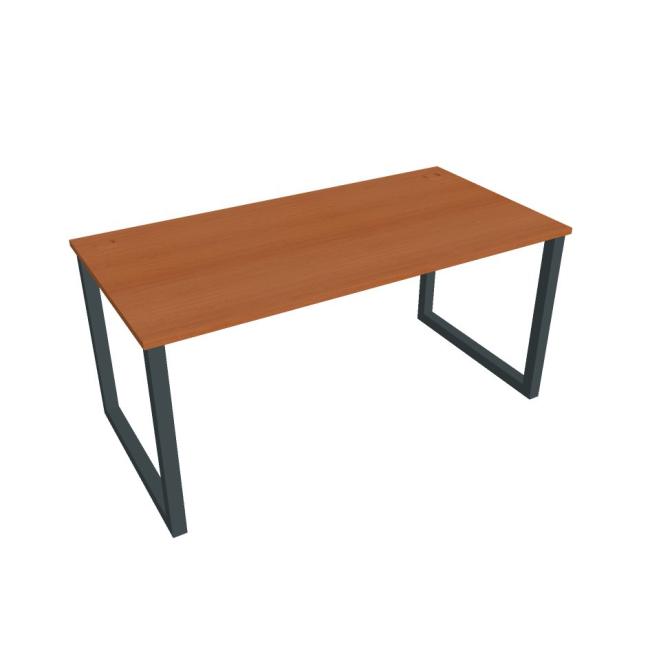 UNI O desk, 160x75.5x80 cm, cherry/black