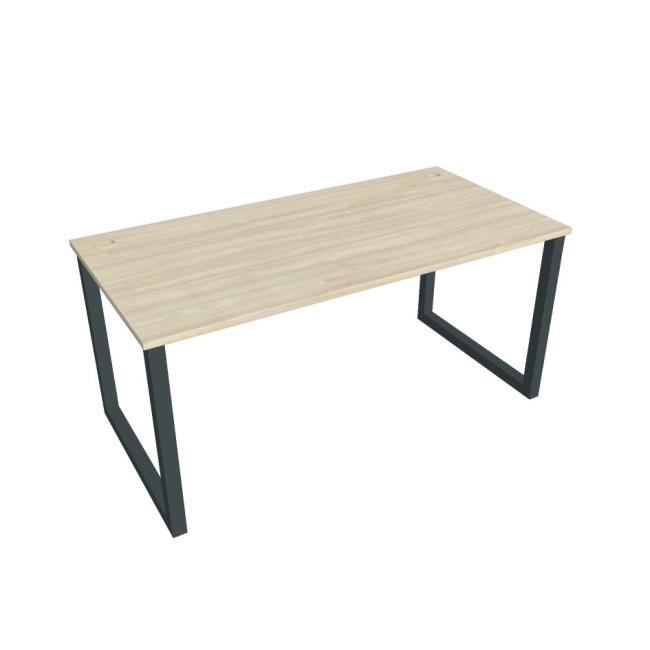 Work table UNI O, 160x75.5x80 cm, agate/black