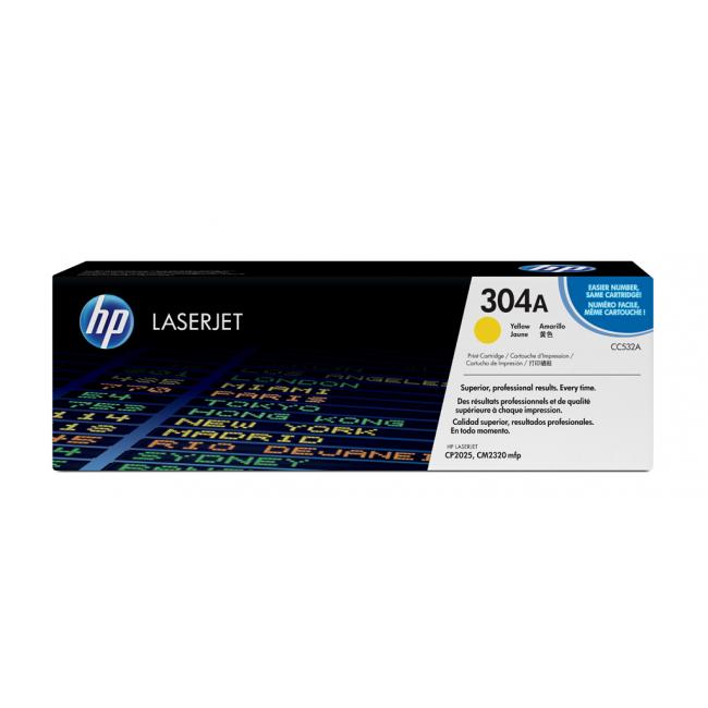 Toner HP CC532A HP 304A žltý (2 800 str.) pre LJ CP2025/CM2320