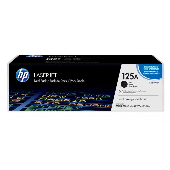 Toner HP CB540AD HP125A čierny (2x2200 str.) pre LaserJet CP1215/1515/1518
