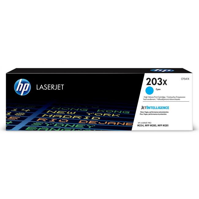 Toner HP CF541X HP 203X cyan (2.500 str.) pre LaserJet Pro M254dw/M280nw/M281fdn