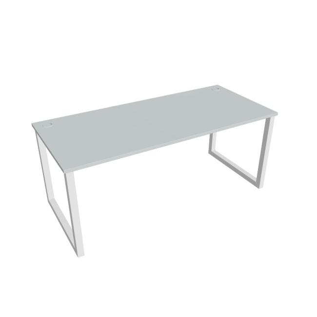 UNI O desk, 180x75.5x80 cm, grey/white