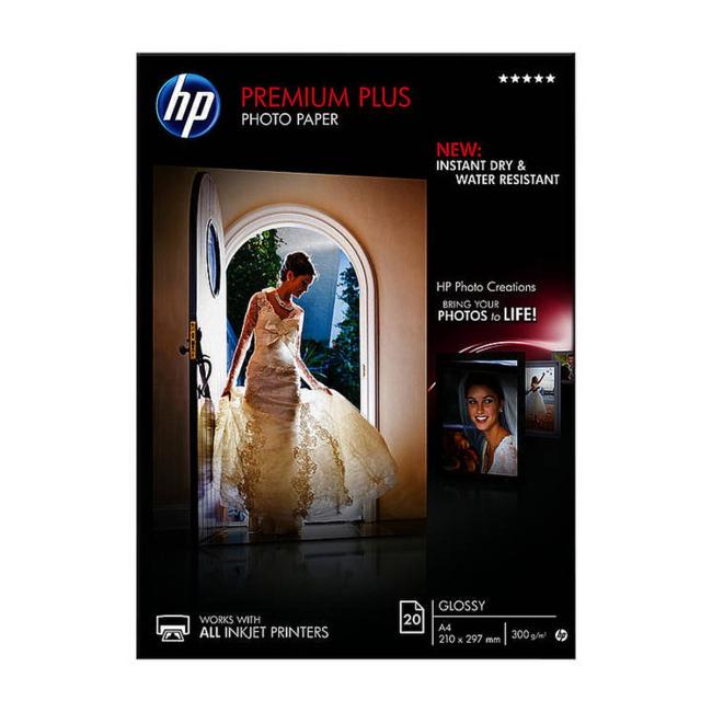 Fotografický papier HP inkjet premium plus, lesklý, A4, 300 g, CR672A