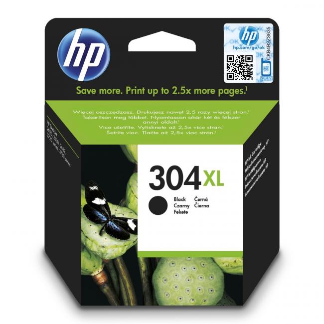 Atramentová náplň HP N9K08AE HP 304XL black XL (300 str.) pre DeskJet 2620/2630/3750/3760/3762