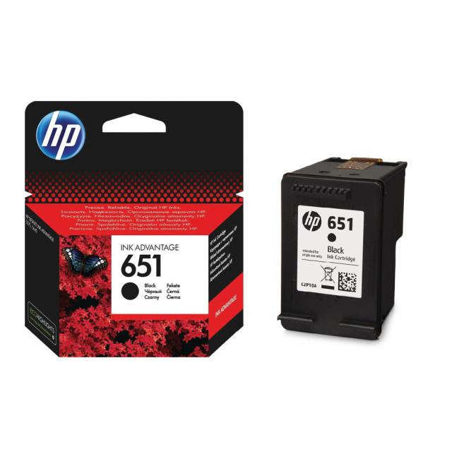 Ink cartridge HP C2P10AE HP 651 black (600 pages) for DeskJet Ink Advantage 5575/5645/OJ 202/252