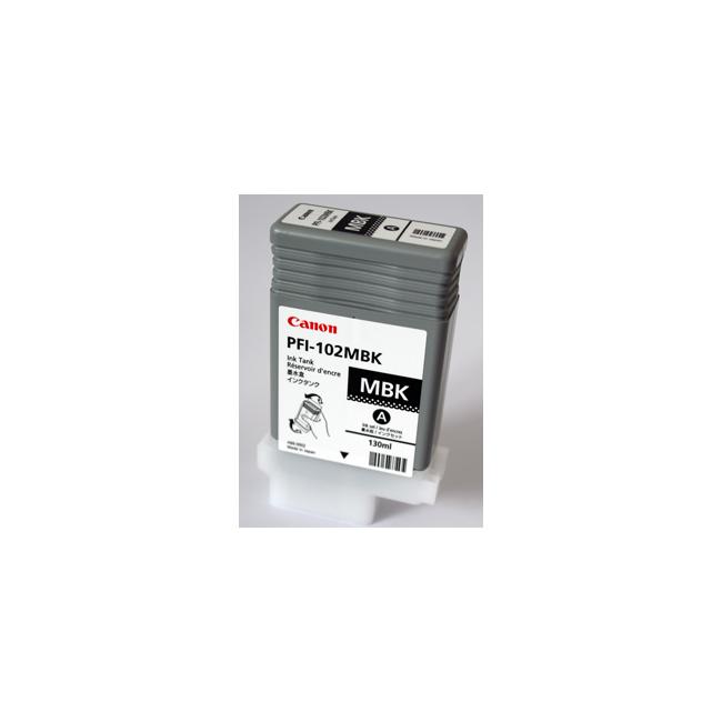 [CA005797] Ink cartridge Canon PFI-102MBK for iPF500/600/700 LP17/24 matte black (130 ml)