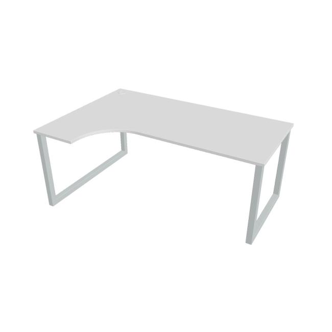 UNI O desk, ergo, right, 180x75.5x120 cm, white/grey