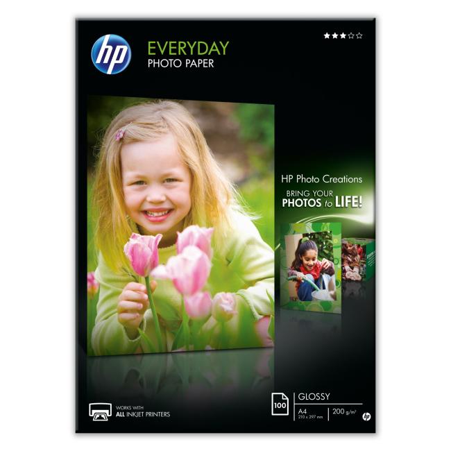 [HP002510] Paper HP Q2510A photo paper, glossy, 100 sheets, A4, 200 g (Q2510A)