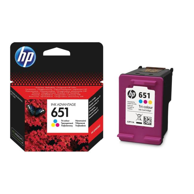 Atramentová kazeta HP C2P11AE HP 651 trojfarebná (300 strán) pre DeskJet Ink Advantage 5575/ 5645