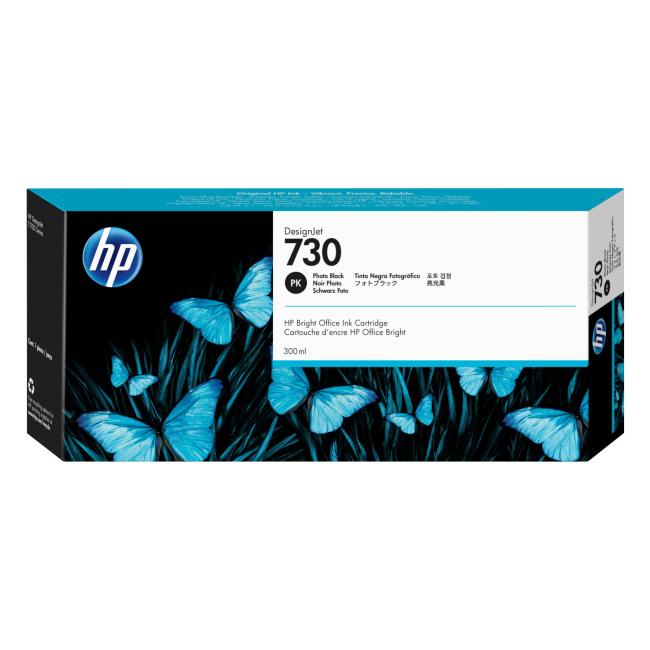 Ink cartridge HP P2V73A HP 730 black for DesignJet T1600, T1700, T2600 (300 ml)