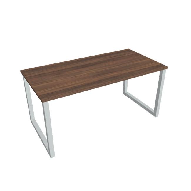Conference table UNI O, 160x75.5x80 cm, walnut/grey