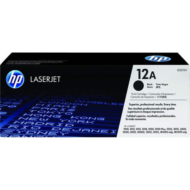 Toner HP Q2612A no. 12A black (2,000 pages) for LaserJet 1010/1020/3015/3020