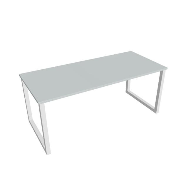 Conference table UNI O, 180x75.5x80 cm, grey/white
