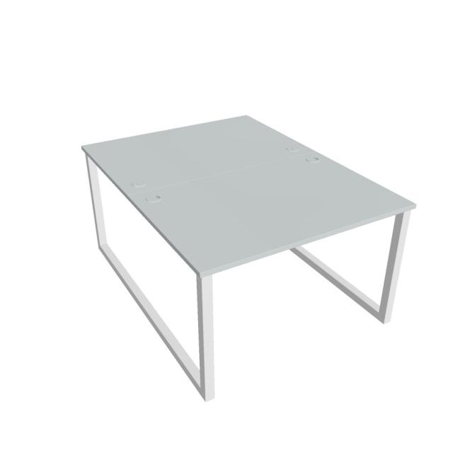Work table UNI O, 120x75.5x160 cm, grey/white