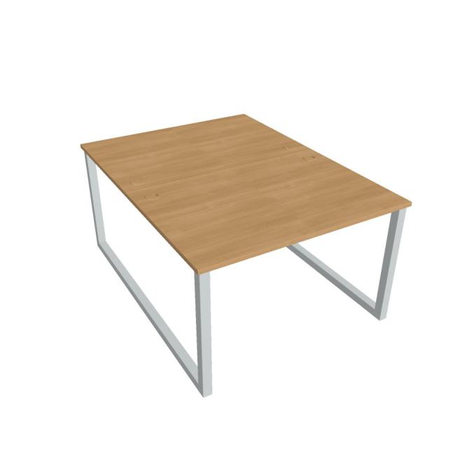 UNI O desk, 120x75.5x160 cm, oak/grey