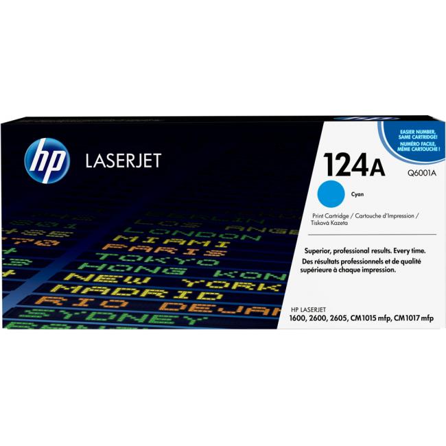 Toner HP Q6001A HP 124A cyan (2.000 str.) pre LaserJet 1600/2600/CM1015