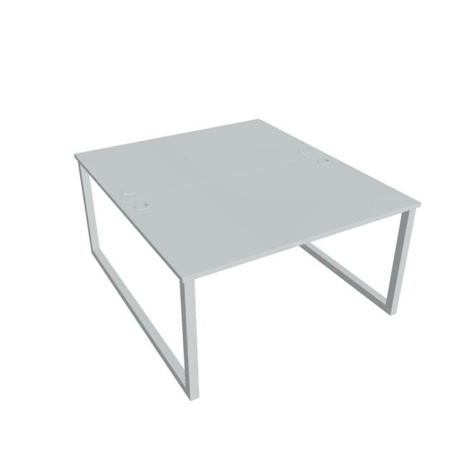 UNI O desk, 140x75.5x160 cm, gray/grey